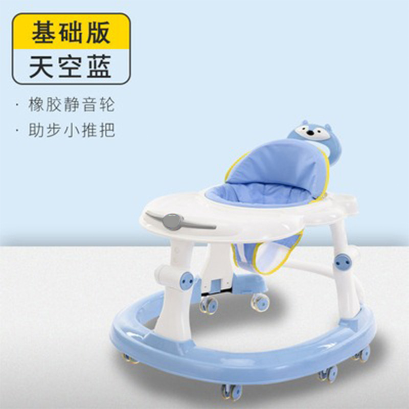 Baby Walker anti-o-pierna multifuncional resistente a la caída anti-Flip niña niño bebé ayuda para caminar carro portátil en forma de U image 7