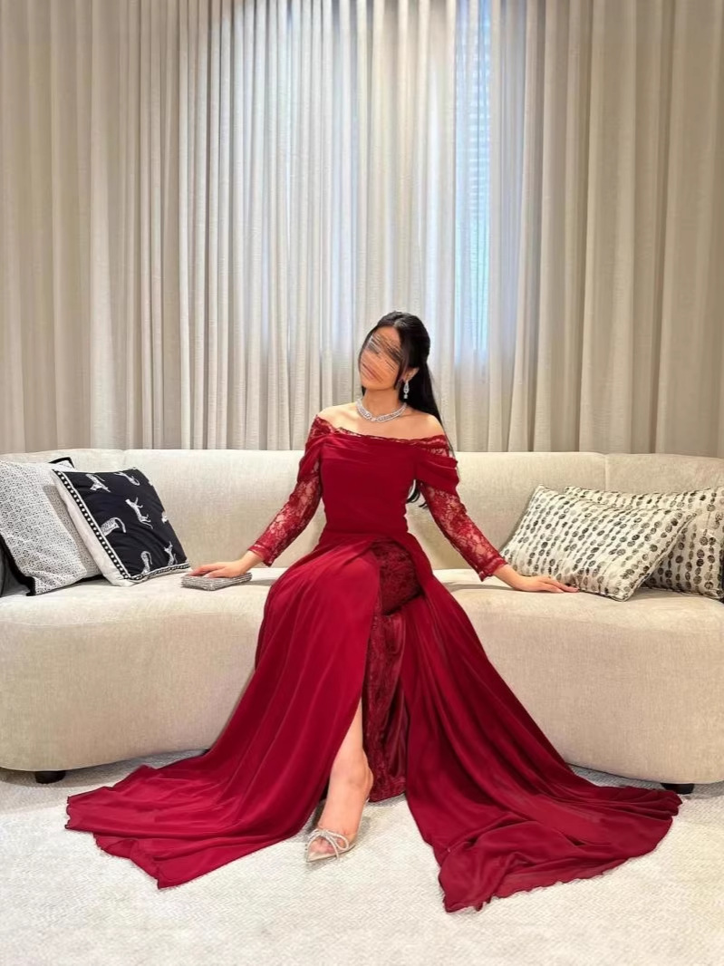 2026 comercio exterior Aliexpress INS sexy encaje un hombro vestido de fiesta vestido delgado vestido vestido largo