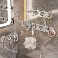 億米佳軽豪華氷河紋透明フック