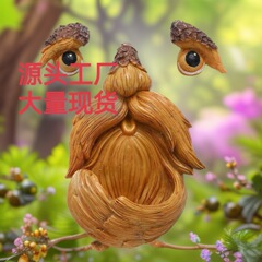 跨境爆款树怪树脂喂鸟器户外园林挂件独特鸟觅食器装饰树脂工艺品