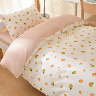 Back-To-School Season Pure Cotton Three-Piece Mattress Set Fitted Sheet Student Dormitory Three-Piece Bedding Set Six-Piece Set