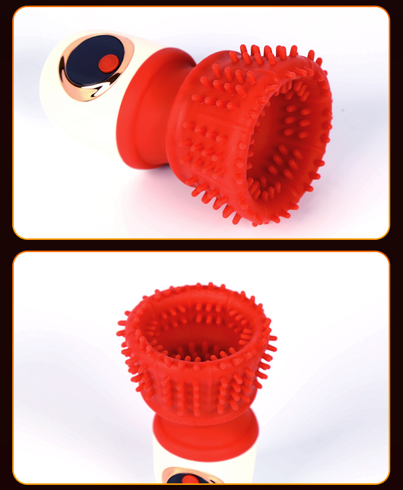 Electric Suction Male Masturbator Cup with Silicone Sleeve, Red ABS Shell — detail image 21