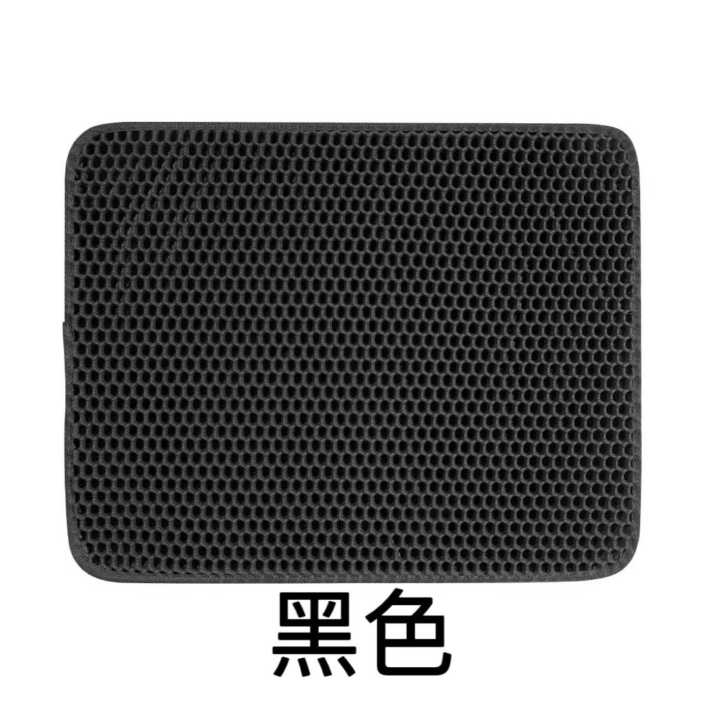 Fabricantes de suministro de doble capa Eva alfombra de arena para gatos mascota caja de arena estera de filtro antideslizante resistente al desgaste resistente a los arañazos estera de control de arena para gatos