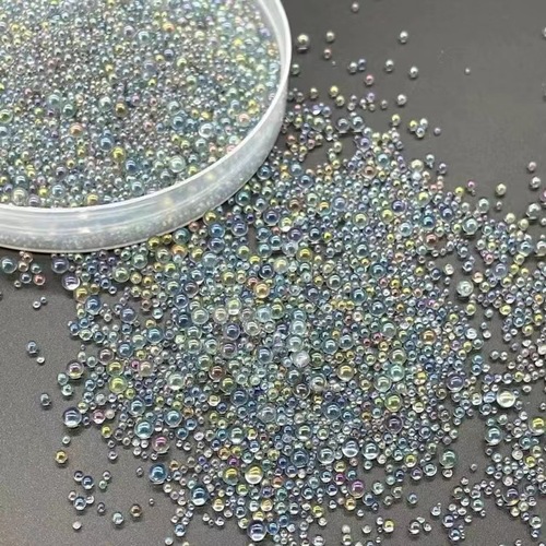 Symphony bubble beads mixed wave beads nail art diy jewelry accessories non-porous glass beads micro beads bubble beads