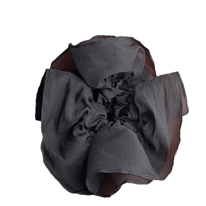 Scrunchie principessa in organza voluminoso e arricciato per code_voghion.com