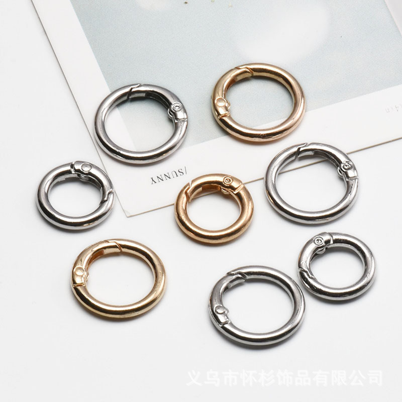 Alloy Spring Ring Buckle Open Ring DIY Handmade Keychain DIY Jewelry Accessories Doll R Mobile Phone Pendant