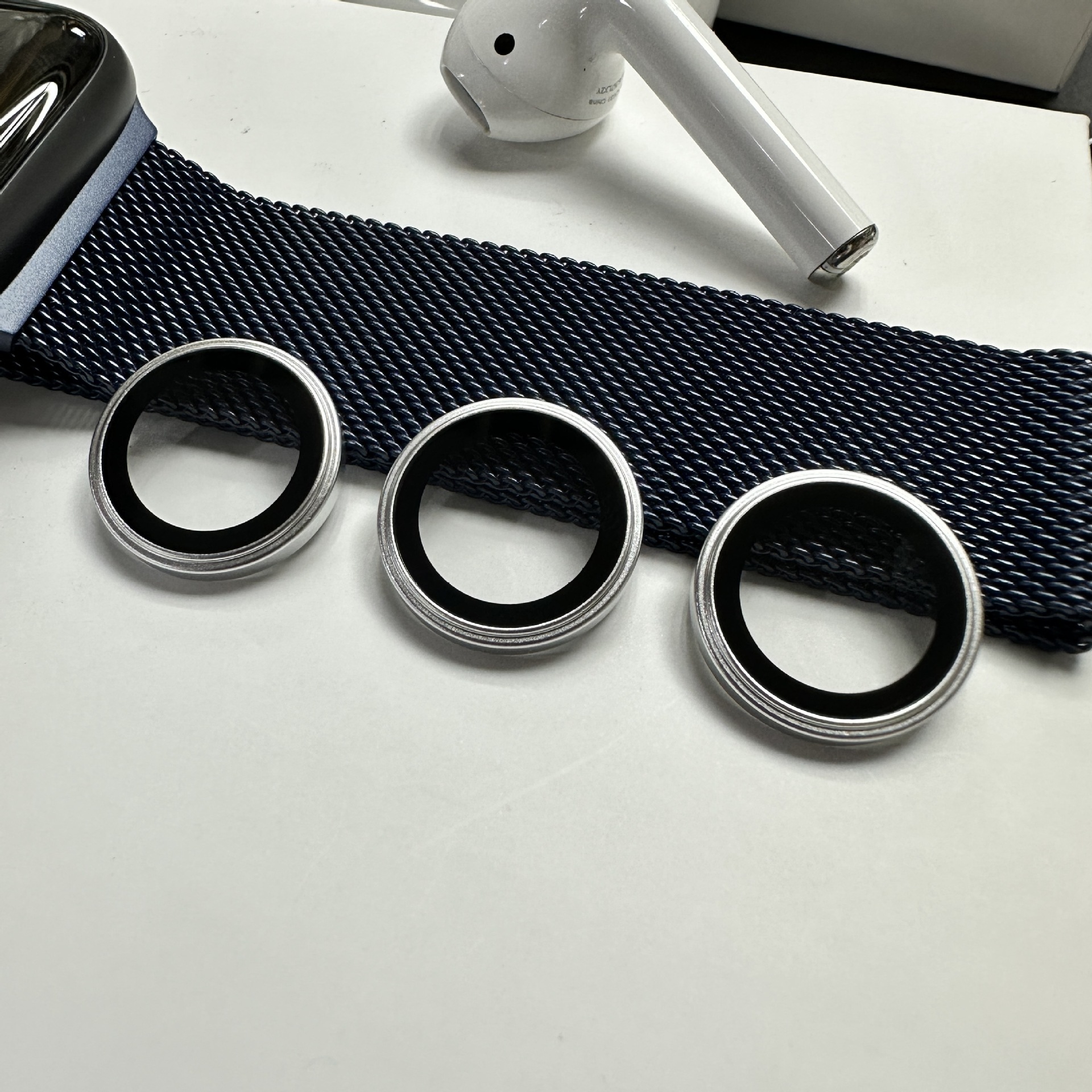 Aplicable a iPhone15 película protectora de película de lente de teléfono móvil Apple 15Pro cámara trasera película de lente de metal