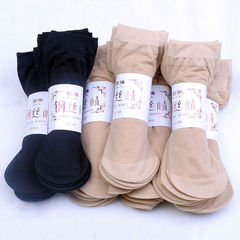 Sheer Thigh High Stockings for Women - Summer and Spring Edition - Neutral Color Satin-Faced Wire-Stretch Socks