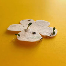 定制種子紙標簽手工生態紙可種植紙吊牌卡片彩色再生紙發芽開花