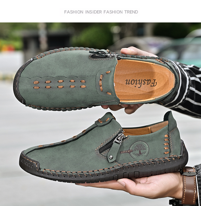 Chaussures de mariage décontractées à bout pointu et imperméables en cuir verni pour hommes_voghion.com