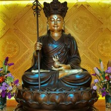 寺庙佛祖铜像西方三圣佛像摆件居家南无阿弥陀佛释迦牟尼神像模型