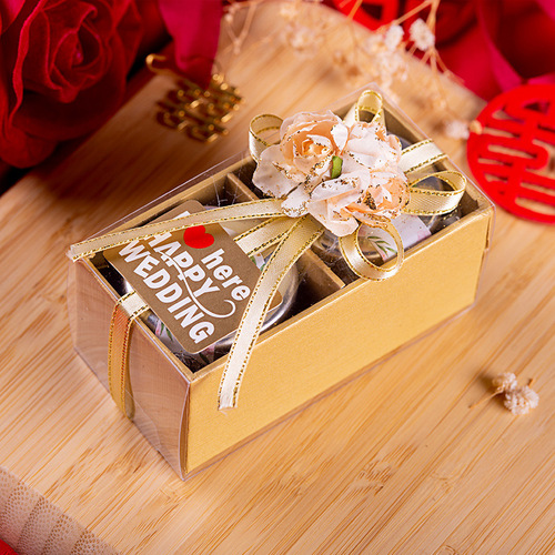 Happy honey souvenir wedding honey small jar OEM custom creative wedding happy honey 28g honey souvenir return gift