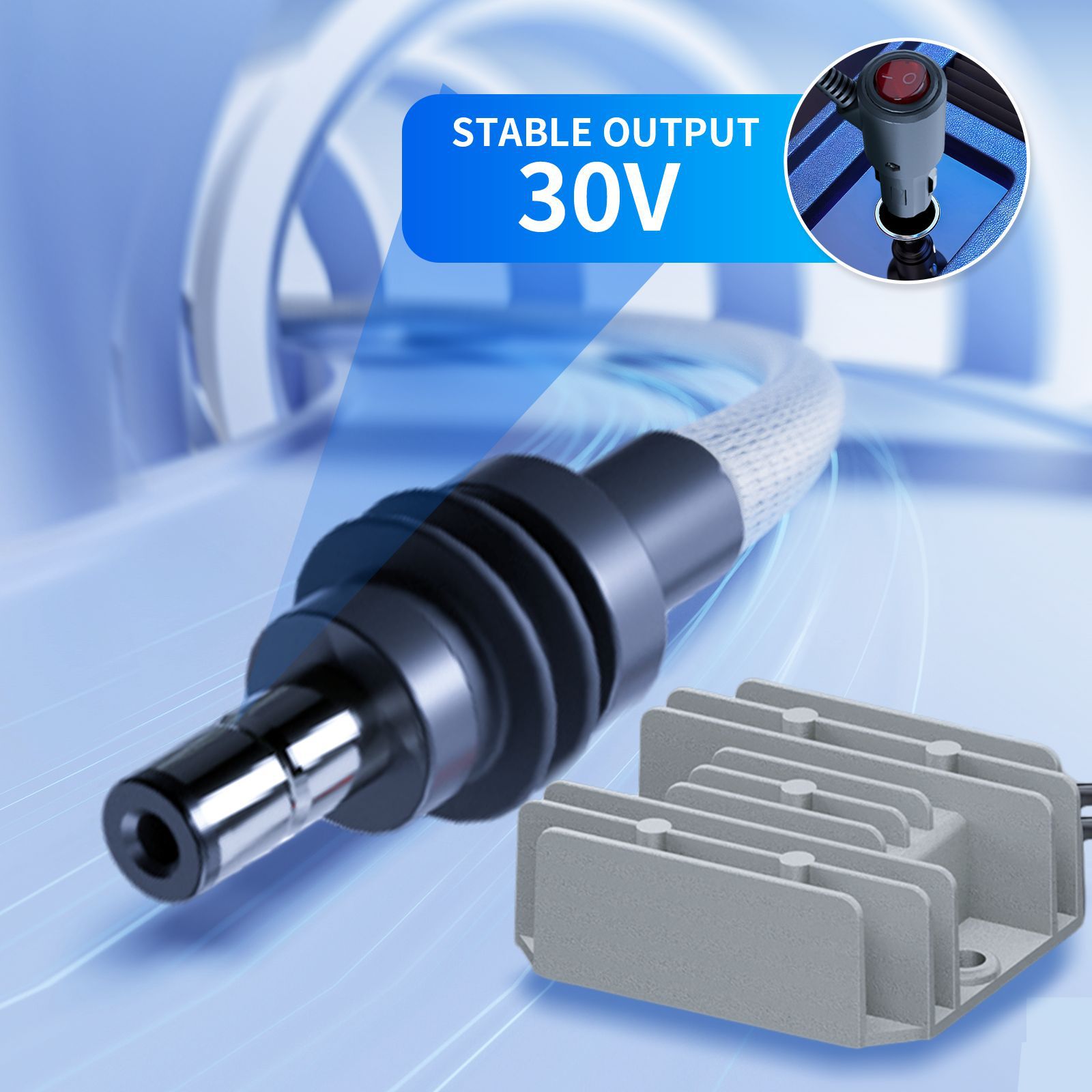 Cross-Border Hot-Selling 12V24V to 30V3.5A Power Converter Mini Cable 12V to 30V3.5A Boost Power Supply