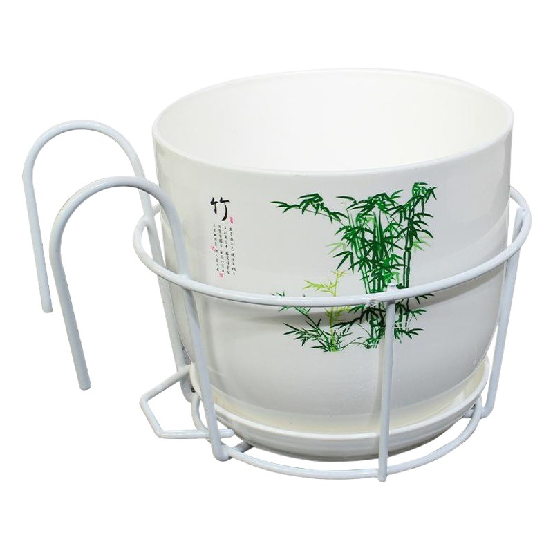 Balcón estante de La Flor colgando verde rábano colgando orquídea maceta estante barandilla de hierro alféizar de la ventana de la flor de hierro rack de almacenamiento