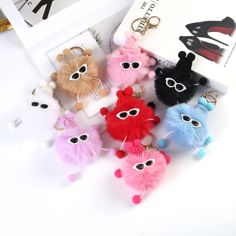 Keychain, cute plush bag decoration, doll, DIY