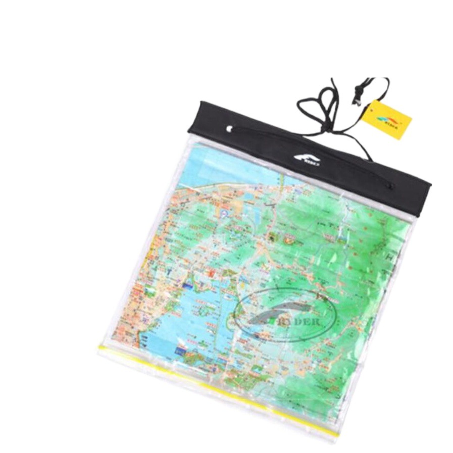 Waterproof Map Bag, Outdoor Training Water-Resistant Bag, Transparent Information Bag, Flight Map Pouch, Pvc Foldable Water Bag