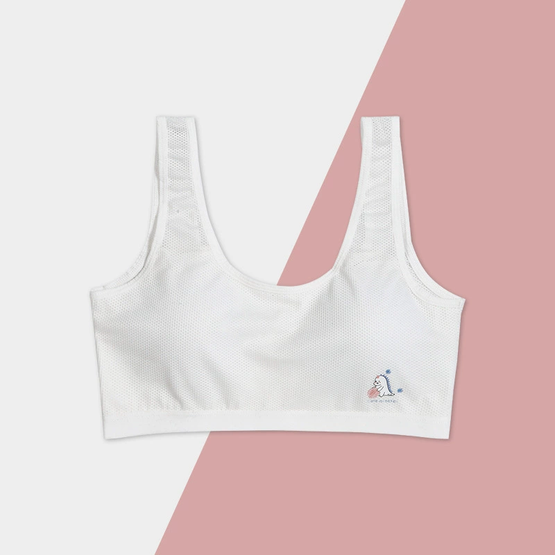 Breathable underwear, comfortable wireless bra for elementary school students