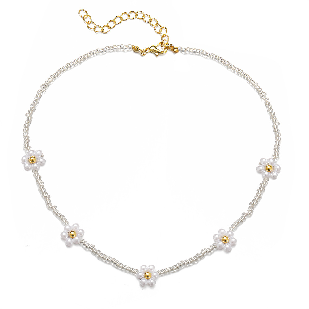 Einfacher Stil Geometrisch Perlen Eingelegte Perlen Frau Halskette display picture 2