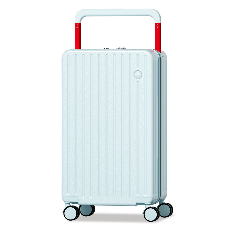 Nuevo equipaje de carro ancho Caja de contraseña para mujer Maleta de gran capacidad Rueda universal Maleta de maleta para hombre de 20 pulgadas