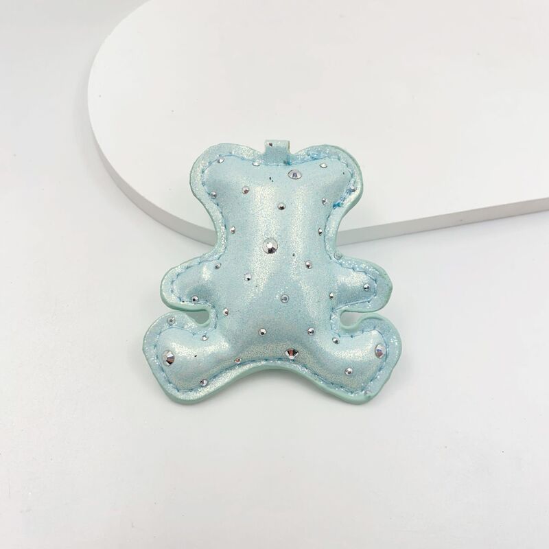 个性创意PU皮革小熊车载挂饰手工DIY包挂钥匙扣手机挂件饰品配件|undefined