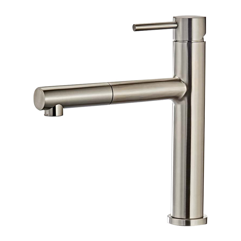 304 lavabo de acero inoxidable grifo de lavabo baño caliente y frío lavabo alto grifo de enfriamiento único basin mixer