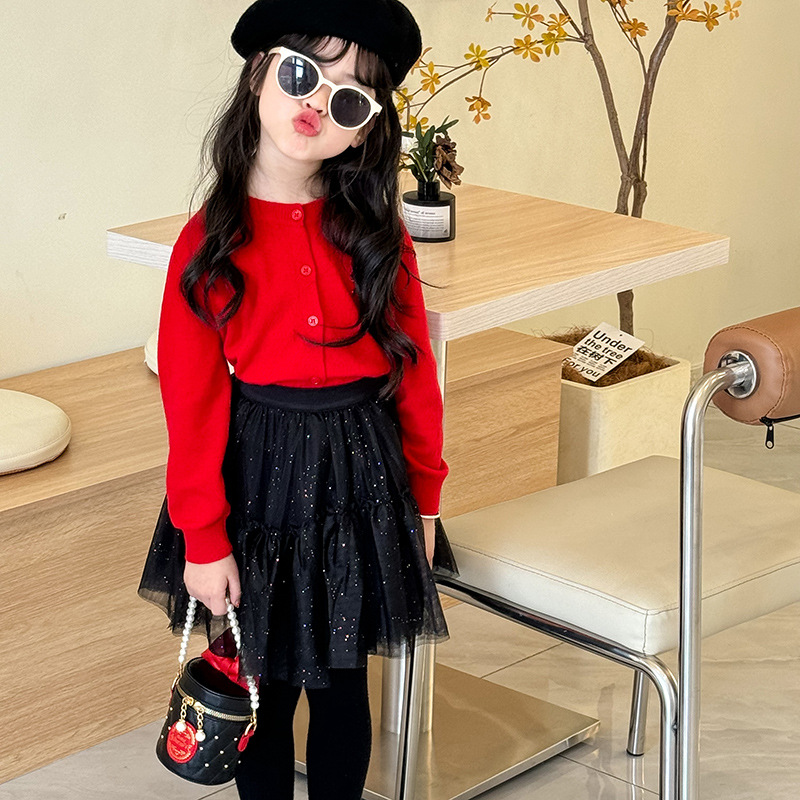 Bolso para niños coreano 2025, nuevo lindo bolso de arco, bolso de cubo, bolso de hombro de cadena de perlas de chicas