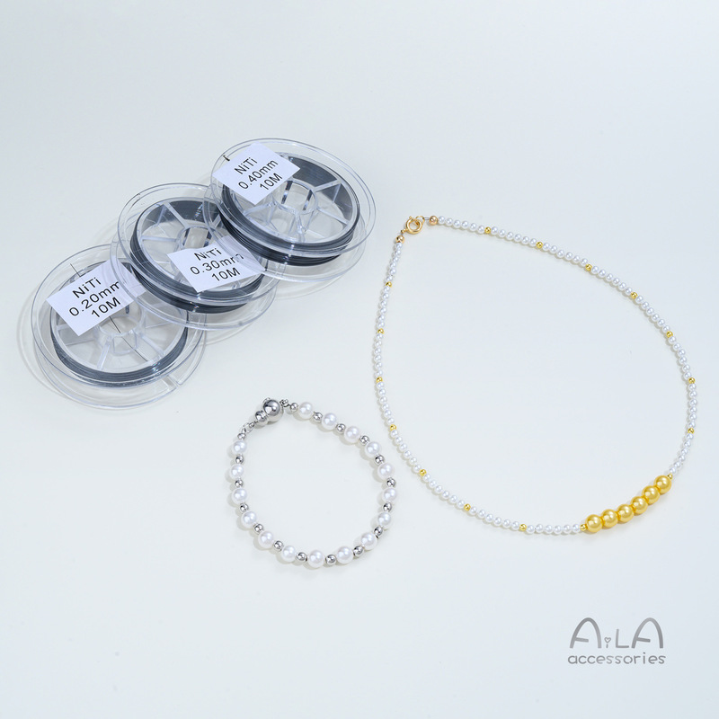 Instantly Resilient Imported High-Elasticity NiTi Memory Steel Wire, Shaping Wire, Pearl Wire, Handmade DIY Beading Accessories Instantly Resilient Imported High-Elasticity NiTi Memory Steel Wire, Shaping Wire, Pearl Wire, Handmade DIY Beading Accessories