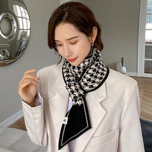 韩国东大门秋冬时尚百搭针织小领巾新款小毛线装饰围巾针织小耳朵