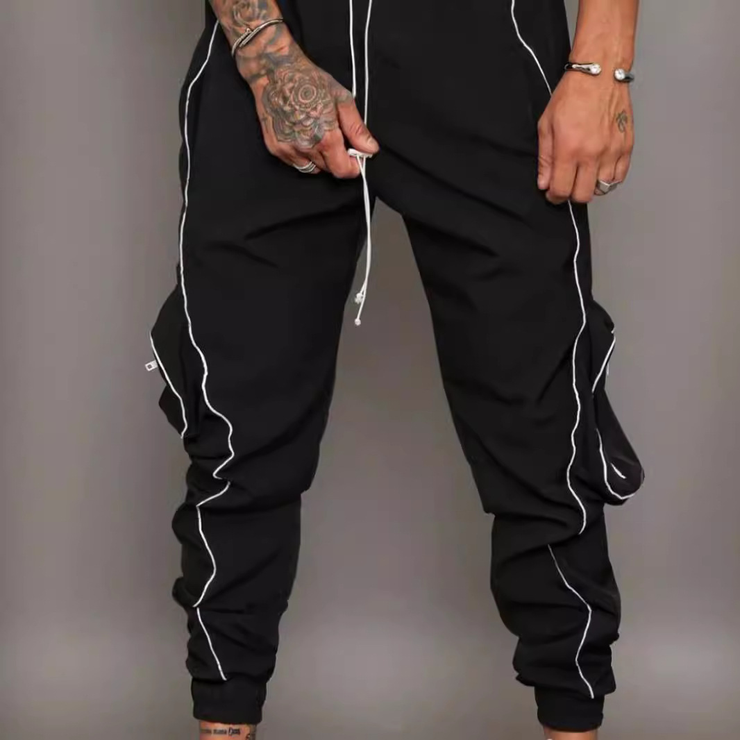 Herrenbekleidung: Lässiger reflektierender Overall für Herren_voghion.com