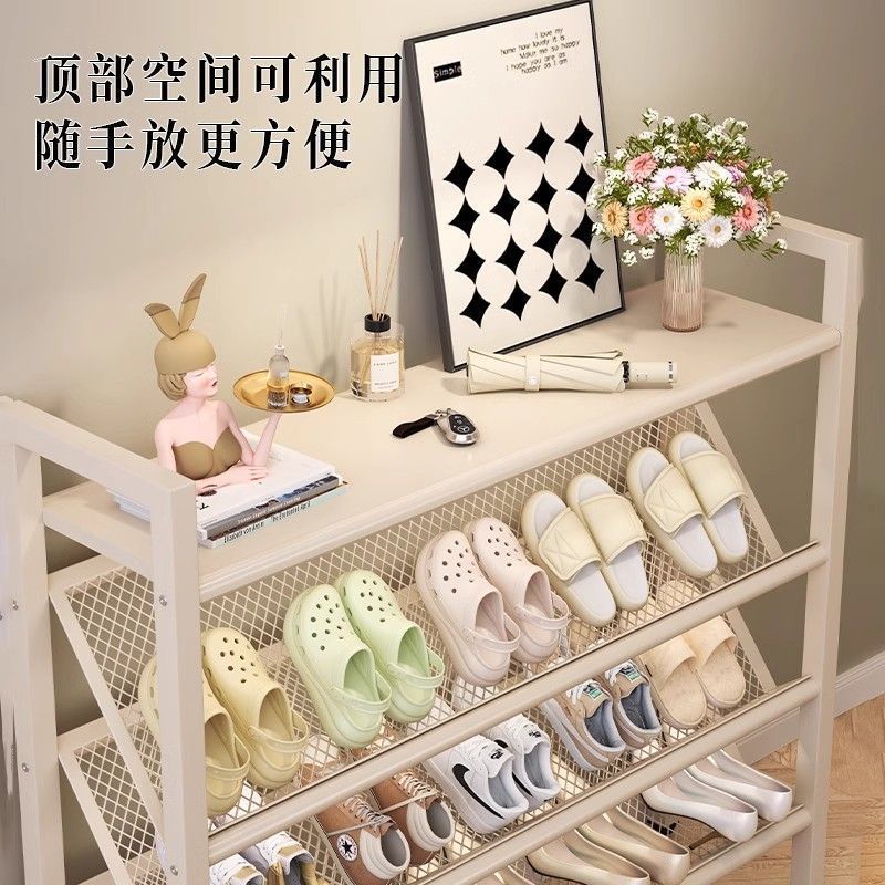 靴ラック多層ホーム玄関靴キャビネット小さな狭い靴キャビネット寮レンタルルーム玄関靴収納ラックディスプレイラック|undefined