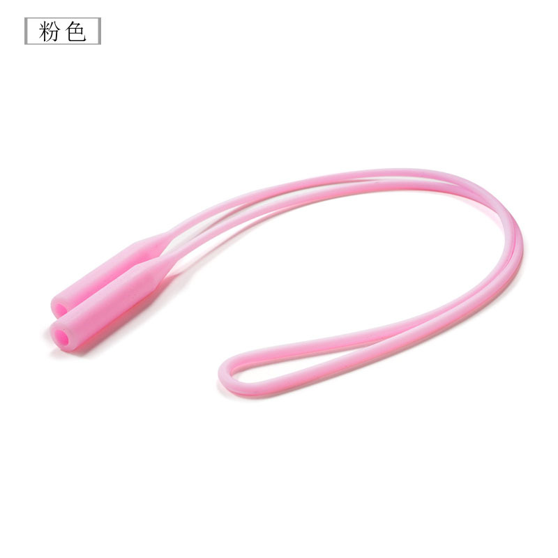 Cuerda elástica de silicona para gafas, antideslizante, anti-caída, correa deportiva ajustable