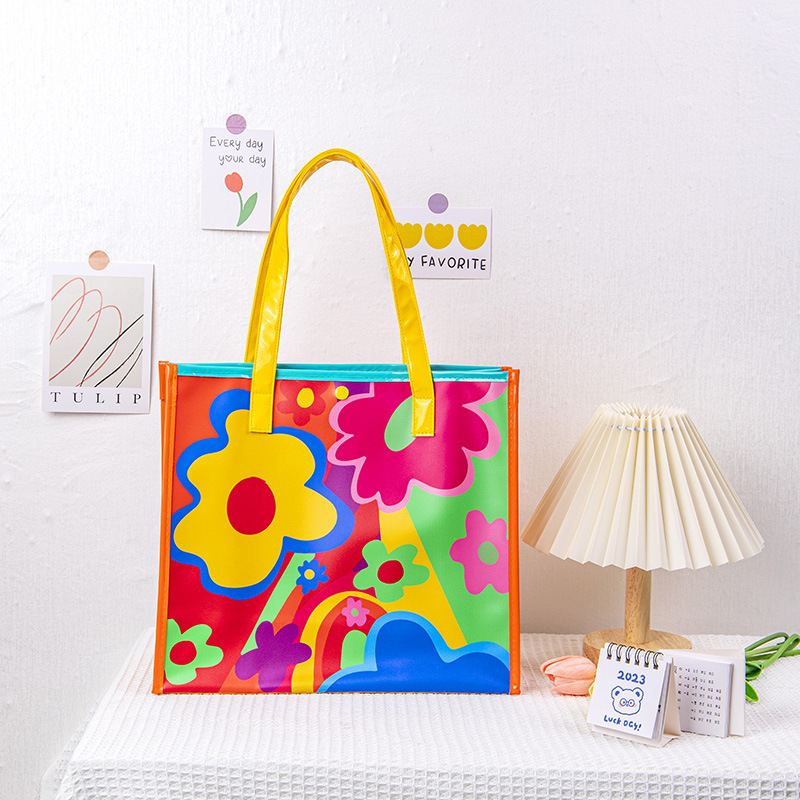 In stock PVC waterproof jelly bag handbag portable shoulder shopping bag gift bag summer beach bag swimming bag