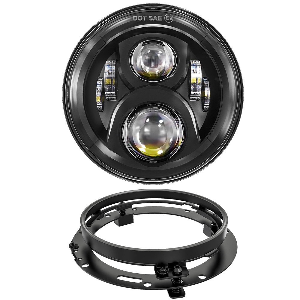 Direct from the manufacturer 7inch Wrangler Jeep Motorcycle Harley Modified High-Low Beam LED Headlight Cross-Border