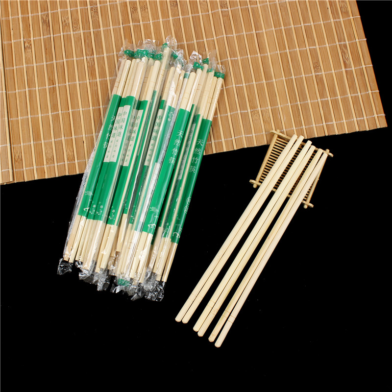 一次性筷子家用快餐卫生绿色包装圆筷方便快餐外卖便宜独立包装筷