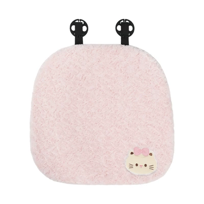 New Blue Rain Winter Car Seat Cushion Cute Pink Cat Car Seat Cushion Stuffed Warm and Plaid Car Seat Cover (Seat cushion, seat cover) - rabbit-fur-frosted-three-dimensional-cat-cushion-pink-front-row