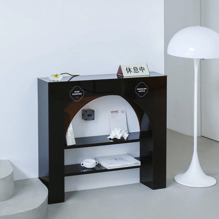亚克力壁炉柜北欧ins风置物柜装饰柜玄关柜工作室简约一体收纳柜