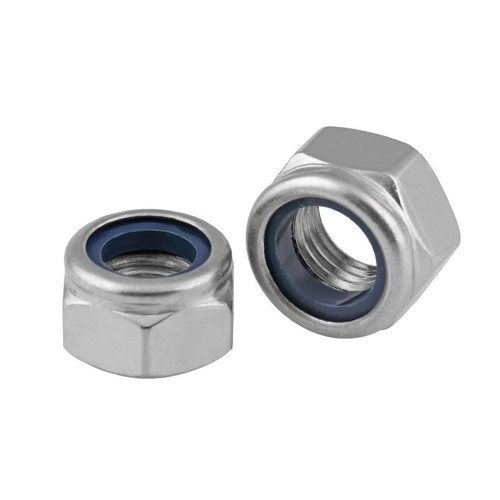 Manufacturer 304 stainless steel lock nut nylon anti-loosening lock nut anti-loosening self-locking nut DIN985