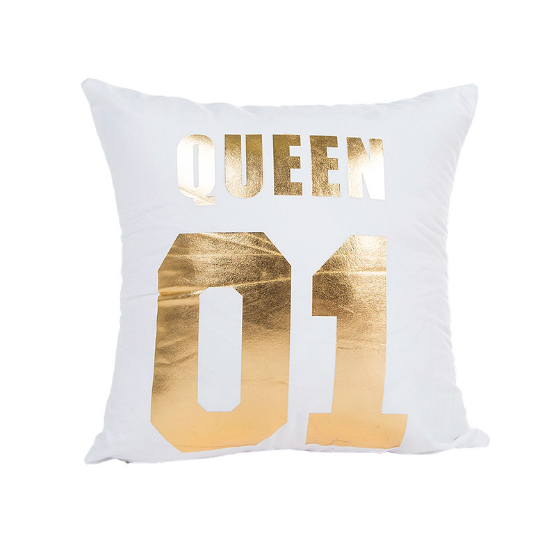 Funda de almohada con estampado dorado para el verano 2026, suave y cómoda, decoración para sofá, funda de almohada moderna para el hogar, disponible para venta al por mayor. image 32