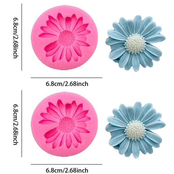 2-piece set of unporous daisies (pink)