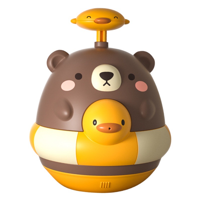 Bebé jugando vaso de agua presionando agua pulverizada juguete niños jugando agua oso sonajero agua y tierra baño Baño juguete