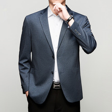 品牌休闲西服男2025春季薄款经典羊毛上衣正装商务高端西装外套男