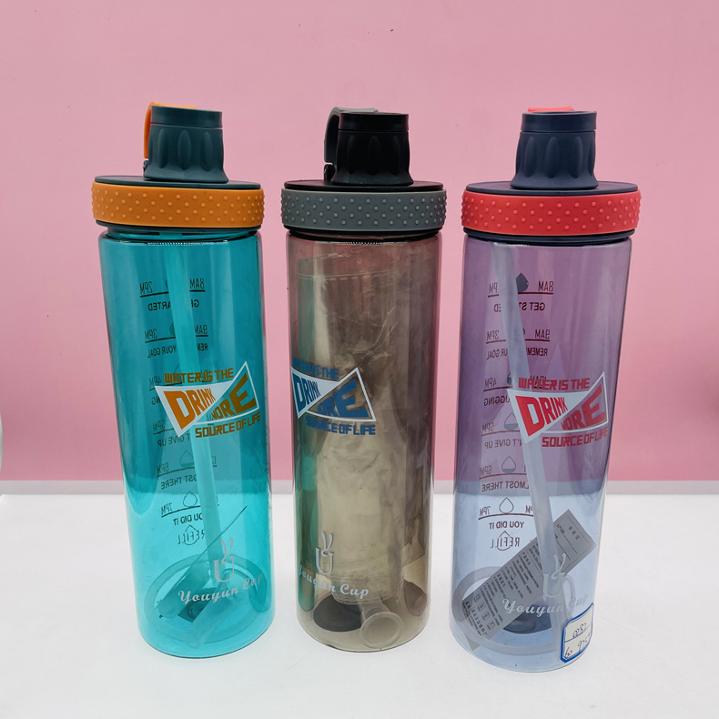 Youyun 0382 Xinwang TAZA ROJA taza de plástico 1000ml portátil taza de tonelada portátil estudiante espacio taza al por mayor