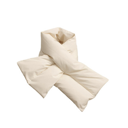 Uomo e donna in tinta unita in stile minimalista, colletto in piumino d'anatra bianco invernale, calda versione coreana crossover_voghion.com