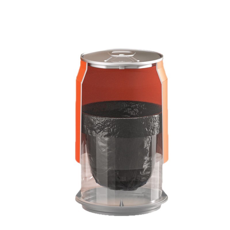 Coca-Cola basura latas prensas creativas con cubierta para el hogar sala de estar gran cubo de almacenamiento en red cesta de papel de baño