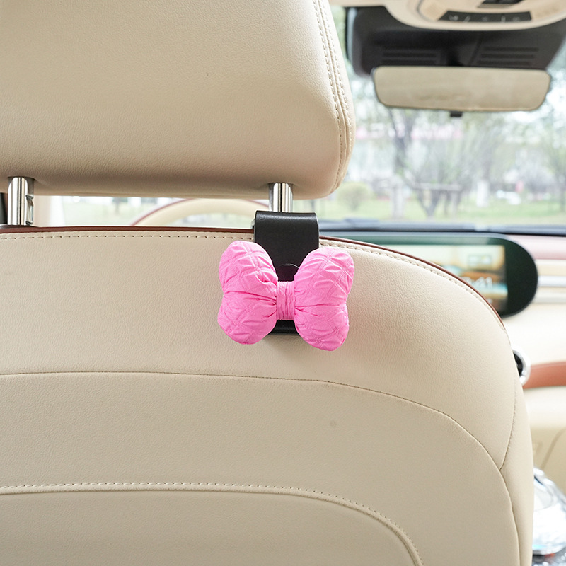 Gancho de coche de dibujos animados Gancho de coche de almacenamiento de acabado de bricolaje creativo Gancho de decoración conveniente en la parte posterior del asiento del coche