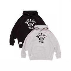 日系宽松 WTAPS CHAMPIO ACADEMY HOODED CTPL联名宽松连帽卫衣