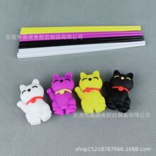 18厘米卡通公仔筷子头彩色儿童练习密胺筷可爱招财猫多款多色