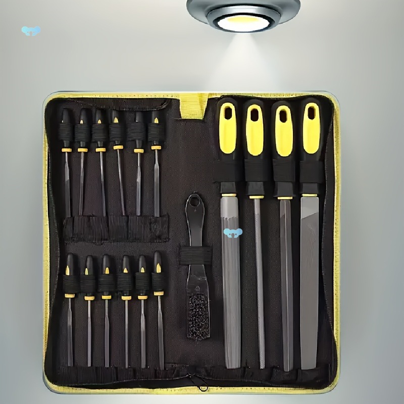 High quality Carbon alloy Steel 18pcs File Tool Set with Cross border