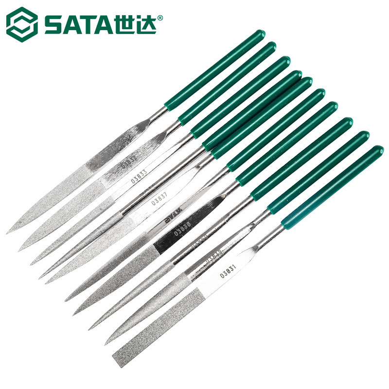 世达03830锉刀套装10件套金刚石整形锉组合4x160MM