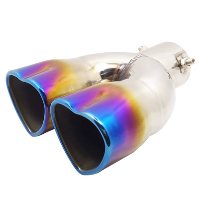 Cross-Border quality stainless steel Exhaust pipe - love-double-out-straight-and-half-blue